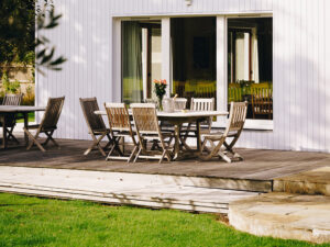 The Art House dining deck